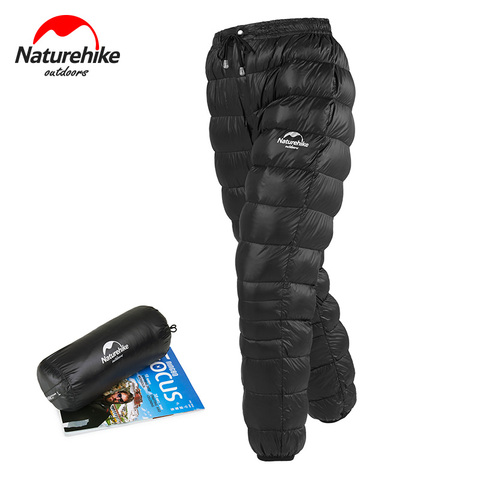 Naturehike-Pantalones acolchados para exteriores, ropa impermeable para hombre y mujer, pantalones acolchados de ganso blanco cálido para acampar, para invierno ► Foto 1/6