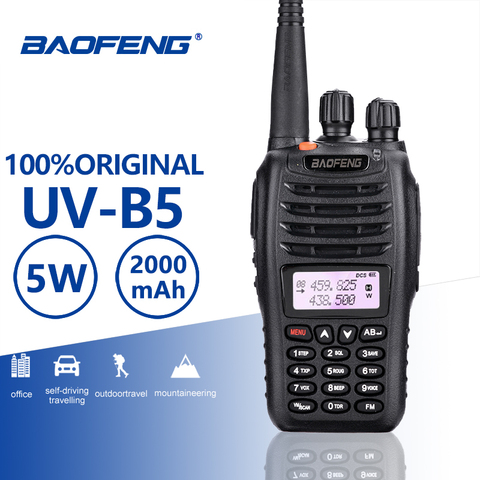 BaoFeng UV-B5 Walkie Talkie nueva venta caliente UV B5 banda Dual Vhf 136-174MHz y Uhf 400-470 MHz pequeña Mini pantalla LCD UVB5 Radio de dos vías ► Foto 1/6