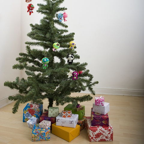 Mini árbol de Navidad Artificial, decoración de escritorio artesanal, foto de Navidad para el hogar, fiesta de Navidad, regalo de Año Nuevo, 30/45cm ► Foto 1/6