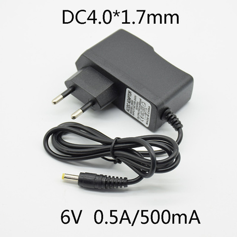 AC 6V 0.5A 500mA 4,0*1,7mm DC cargador adaptador de fuente de alimentación OMRON I-C10 M4-I M2 M3 M5-I M7 M10 M6 M6 W Monitor de presión arterial ► Foto 1/3