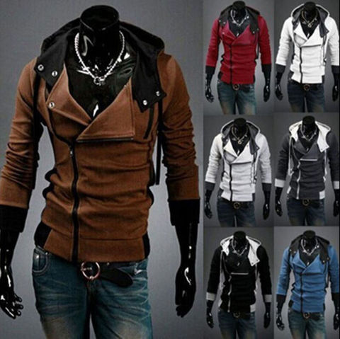 Sudadera con capucha de Creed para hombre, traje de Cosplay para Assassins, chaqueta fina fresca ► Foto 1/6