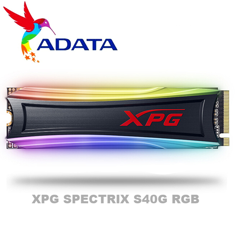 ADATA XPG SPECTRIX S40G RGB PCIe Gen3x4 M.2 2280, unidad de estado sólido para ordenador portátil de escritorio, disco duro interno 256G 512G ► Foto 1/1