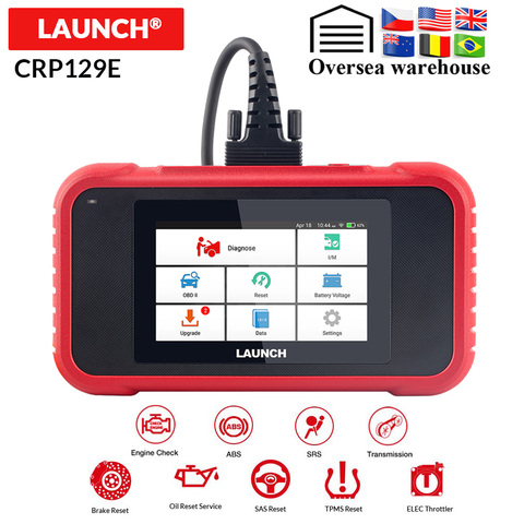 Lanzamiento x431 CRP129E OBD2 motor de escáner automático ABS SRS en aceite de freno SAS ETS TMPS reinicio actualización gratis pk CRP129 CRP123 CRP129X ► Foto 1/6