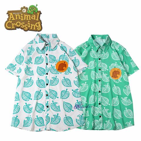 Camiseta de Animal Crossing New Horizons para hombres y mujeres, camisa de Cosplay de Tom Nook de hoja, Anime, manga corta, disfraz, para adultos y niños ► Foto 1/6