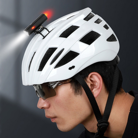 Luz de bicicleta Lixada recargable por USB, faro casco de ciclismo, resistente al agua, luz trasera, linterna ► Foto 1/6