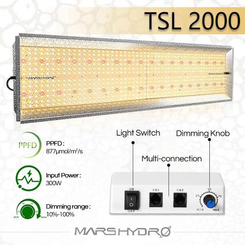 Mars Hydro-Luz Led de espectro completo TSL, 2000W, planta de flores vegetales + equipo de tienda para crecimiento de plantas en interiores, peine multicolor ► Foto 1/6