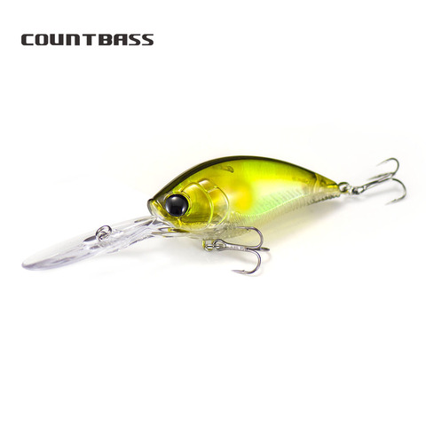 1pc COUNTBASS 3D profundo manivela cebos de pesca señuelos 70mm 21g flotante de buceo de profundidad 3,5-4,5 m moviendo acción Leurre HardBaits ► Foto 1/6