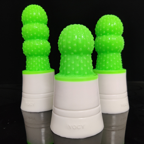 FAAK nuevo Cactus en maceta plantas verde forma enchufe trasero lleno de baches cuentas juguetes de sexo Anal para Mujeres Hombres bola masturbarse tonto Anal Consolador ► Foto 1/6