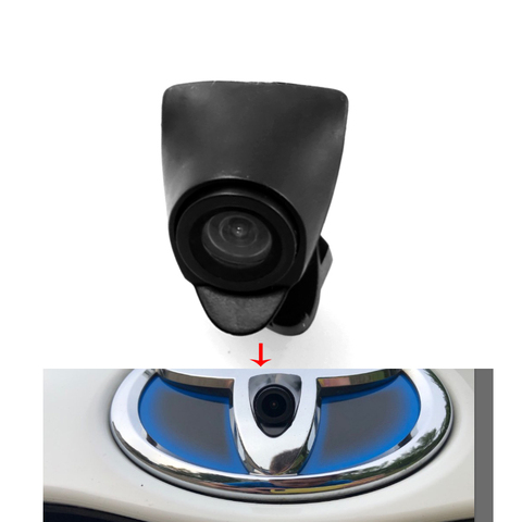Ccd visión nocturna del coche cámara de visión delantera para nuevo Toyota Highlander 2,0 T Verso EZ RAV4 PRADO LAND CRUISER camry 2015 Cámara frontal ► Foto 1/6