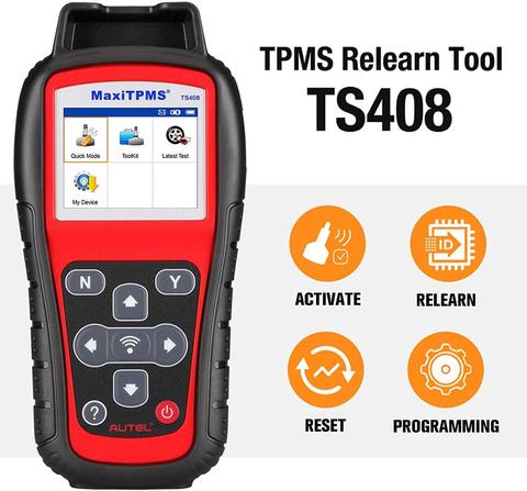 Autel TS408 TPMS herramienta para volver a aprender Sensor de Monitor de presión de neumático de programación TPMS herramienta MX-Sensor de programa de activación clave Fob pruebas ► Foto 1/6