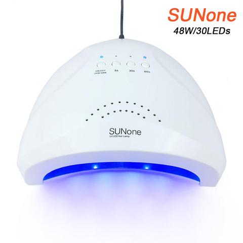 SUNone 48W UV lámpara secador de uñas de Gel LED luz blanca para uñas máquina de uñas lámpara de curado para Gel polaco Nail Art herramientas envío gratis ► Foto 1/6