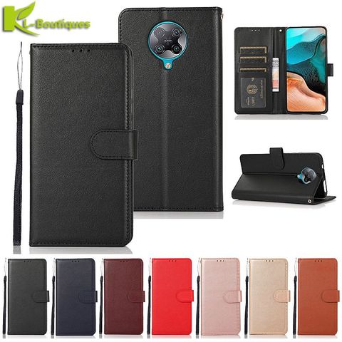 Para Xiaomi Poco F2 Pro cuero caso Coque Xiaomi Poco F2 Pro caso Mi Poco F2 Pro Flip clásico de la carpeta del teléfono casos ► Foto 1/6