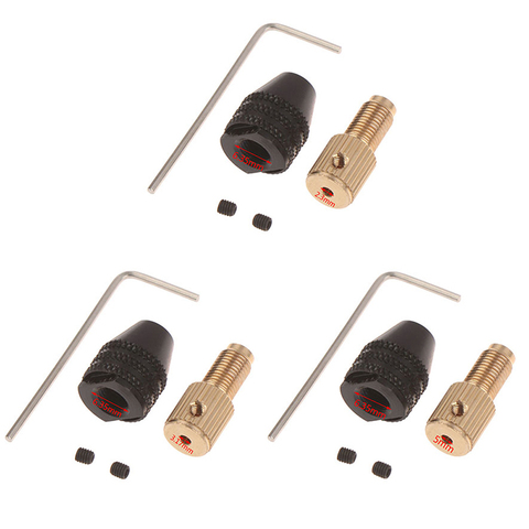 Motor eléctrico de 2,3mm/3,17mm/ 5mm, Mini accesorio de taladro de 0,5 a 3,2 Mm, Micro taladro, mandril hexagonal, adaptador de mandril de taladro ► Foto 1/6