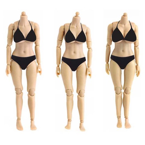 Modelo de cuerpo femenino a escala 1/12, muñeca con articulaciones móviles, figura de acción de 6 pulgadas, juguete de colección de 12,5 cm ► Foto 1/5