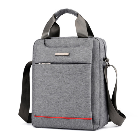 Bolso cruzado de tela Oxford para hombre, bandolera de tela Oxford con hombro al aire, maletín informal de negocios, bolso para jóvenes multicapa ► Foto 1/6