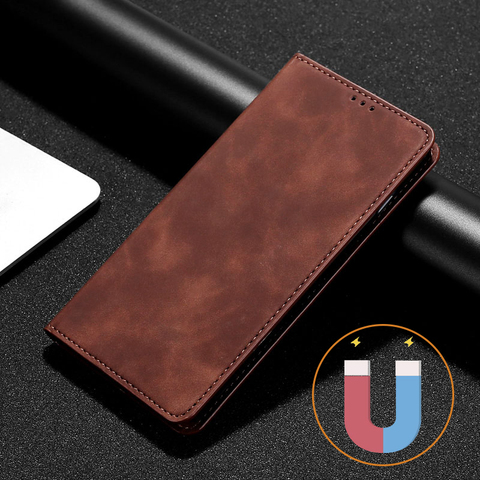 Simple Flip Funda de cuero para Xiaomi Redmi Note 4 4X 5 5 5 6 6 7 8 9 8T pro 2 3 imán teléfono caso redmi 8 8A 9T 9A 9C 10X 10X PRO Coque ► Foto 1/6