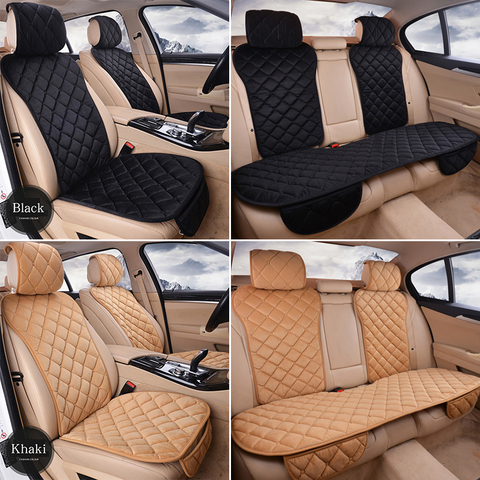 Fundas de felpa para asiento de coche, almohadilla de cojín de invierno, Protector Interior de automóviles, accesorios de estilismo para automóviles ► Foto 1/6