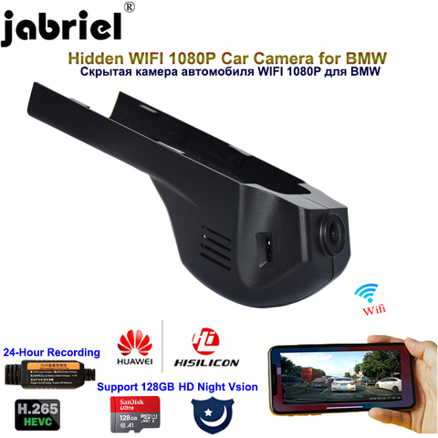 Jabriel 1080P oculto cámara de salpicadero del coche dvr de la cámara del coche para BMW F20 F22 F30 G20 G30 F10 F48 F39 G01 F25 F15 F16 E90 E46 E60 E84 E83 E71 ► Foto 1/6