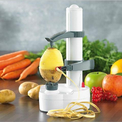 Pelador de patatas eléctrico de acero inoxidable, automático, multifuncional, para verduras, frutas y manzana, máquina pelador de cocina ► Foto 1/6