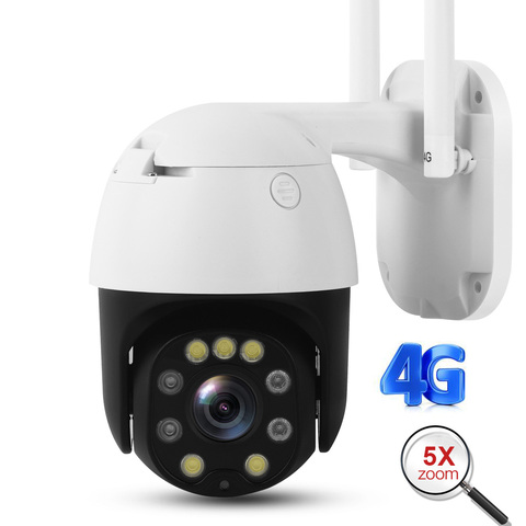 5MP 2MP inalámbrico 4G Wifi cámara de seguridad 1080P HD 5X Zoom óptico de la cámara IP PTZ al aire libre casa de seguridad CCTV cámara de vigilancia ► Foto 1/6