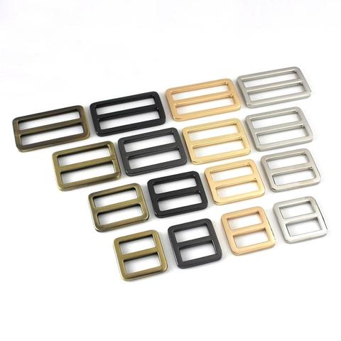 Hebilla de anillo rectangular de alambre plano de Metal, correas de cuero para bolso, hebilla de cinturón, accesorio DIY, 1 ud. ► Foto 1/6