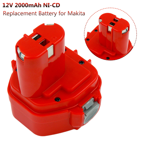 Batería de repuesto para Makita, herramientas de energía de las baterías recargables, 12V, 2000mAh, Ni CD, PA12, 1220, 1222, 1235, 1233S, 6271D ► Foto 1/6