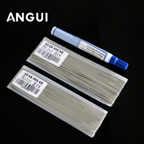 Kit de panel Solar 1,8x0,16 5,0x0,2mm células solares Tab Bus Bar Wire para PV cinta Tabbing Cable para DIY connect Strip ► Foto 1/1