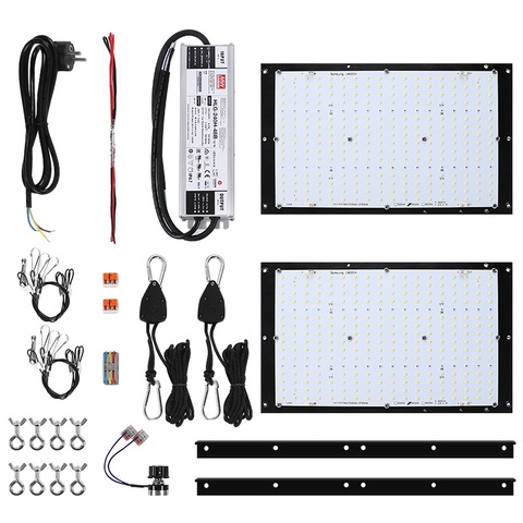 Placa de lámpara led quantum QB288 V3, 240W, doble disipador de calor, Samsung lm301h, mezcla de luz roja profunda, 660nm, UV e IR, con marco para tienda de cultivo 60x60 ► Foto 1/1