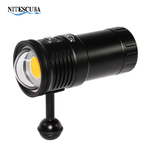 Nitescuba-luz LED para vídeo de buceo, 6000 lúmenes, ángulo amplio, iluminación continua, alta CRI = 90 5000k, fotografía subacuática, NS V60 ► Foto 1/6