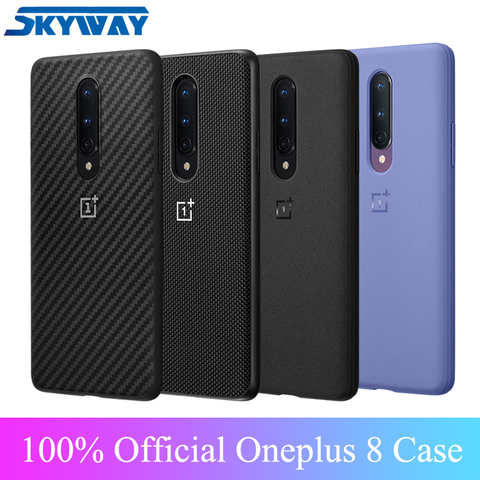 Funda oficial Oneplus 8 Pro, funda de protección de nailon, arenisca, parachoques, Karbon, funda de protección transparente para Oneplus 8T ► Foto 1/6