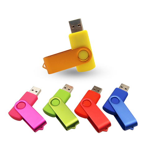 USB 2,0 Flash Drive logotipo personalizado Pen Drive capacidad Real Pendrive 64/32/16/8/4 GB USB Stick Usb Stick de memoria de más de 10 piezas logotipo gratis ► Foto 1/6