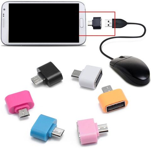 Miniadaptadores OTG para teléfono móvil, lector de tarjetas, Micro USB, ratón Flash, teclado, expansiones ► Foto 1/6