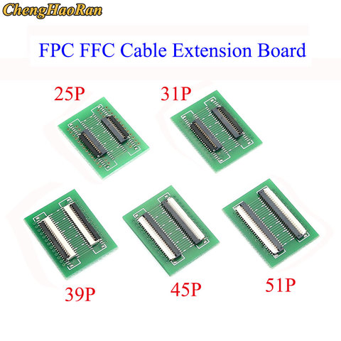 ChengHaoRan-Placa de extensión de Cable plano Flexible FPC FFC, 1 Uds., 0,3mm, paso 25 31 39 45 51, Conector de 0,3mm ► Foto 1/6