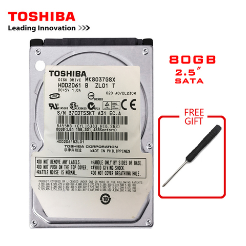 Marca TOSHIBA 80GB 2,5 