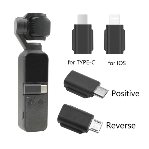Micro USB para DJI Osmo bolsillo 2 TYPE-C IOS Smartphone teléfono adaptador de datos de interfaz de conector de cardán portátil. Accesorios de la cámara ► Foto 1/6