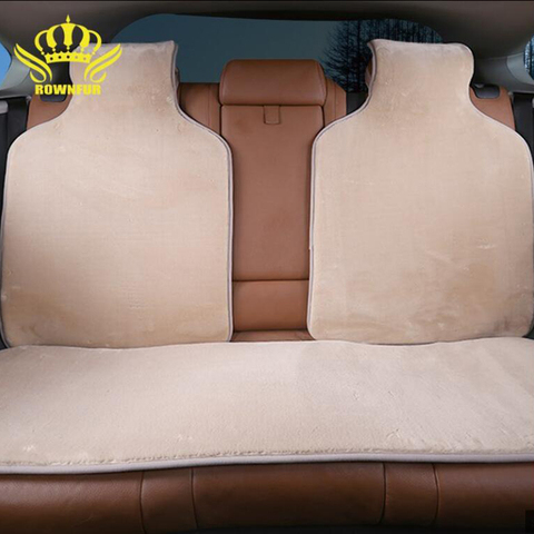 Fundas de piel sintética para asientos de coche, capas de piel artificial para asiento trasero, 5 colores, piel suave, invierno, cálido, no se vende en oferta, novedad de 2016 ► Foto 1/6