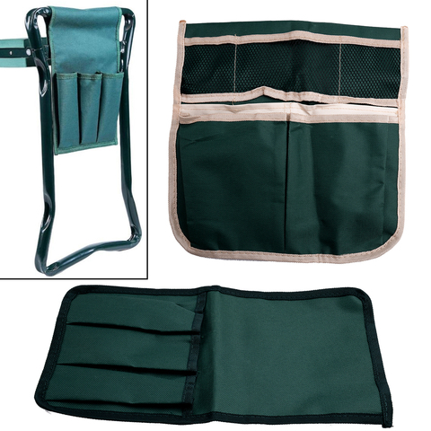 Kneeler de jardín acolchado portátil, pequeño/verde grande, silla de banco, taburete, bolsa de herramientas, almohadilla de asiento ► Foto 1/5