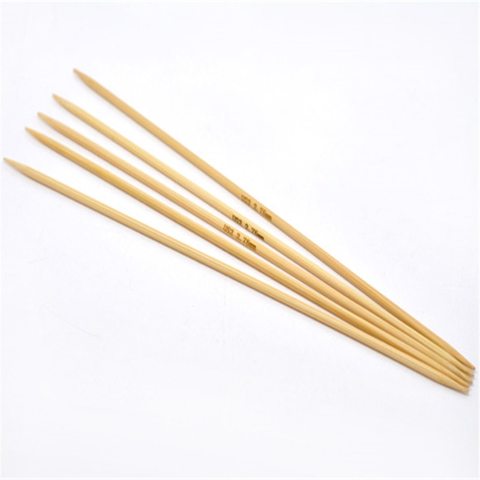 Conveniente 20cm coser a mano de bambú DP de la aguja de tejer hilo ganchos para tejer herramientas accesorios (tamaño nos 2/2 75mm) 5 unids/set ► Foto 1/3