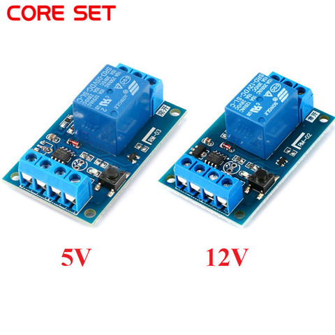 Módulo de relé biestable 5V/12V botón módulo de relé una llave Modificación de coche a-auto bloqueo MODIFICACIÓN DE COCHE interruptor ► Foto 1/6