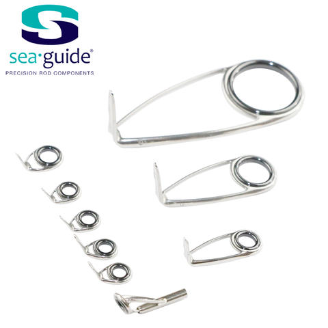 SeaGuide-anillo LS de acero inoxidable de 6,1g, 9 Uds., conjunto de guía giratoria, barra de guía, Componente de construcción, poste de pesca de reparación, accesorio DIY ► Foto 1/6