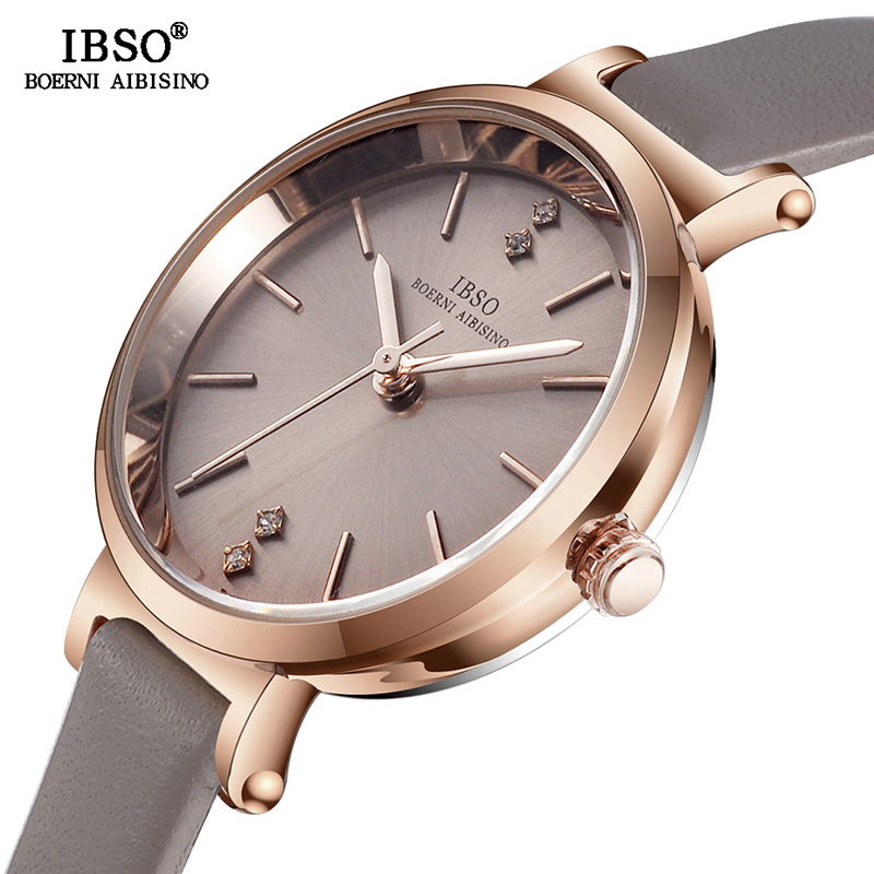 Relojes de lujo IBSO ultra delgados de 8mm para mujer, estilo Montre Femme 2022 ► Foto 1/6