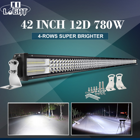 Barra de luz Led de trabajo, CO LIGHT, 4 filas, 384W, 564W, 744W, 888W, 924W, 4x4, haz de Offroad Combo, para 4WD, 4x4, coche, camión, SUV, ATV, 12V, 24V ► Foto 1/1