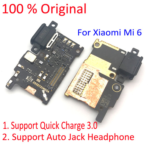 Puerto de carga USB para Xiaomi Mi 6 Mi6, Conector de clavija con Cable flexible para micrófono ► Foto 1/3