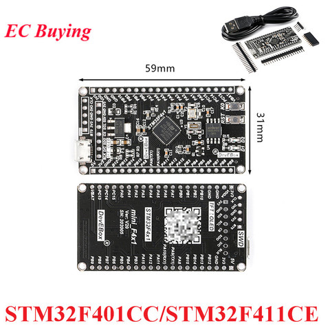 Placa de desarrollo STM32F401 STM32F411, MicroPython, 256K, 512K, sistema básico, tablero de aprendizaje STM32F4 STM32F401CCU6 STM32F411CEU6 ► Foto 1/6