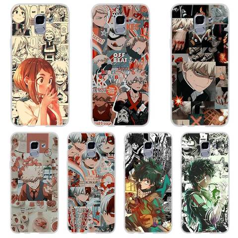 Japón Anime mi héroe Academia caso de teléfono para Samsung Galaxy J6 J4 J8 más J7 2022 J3 J5 J7 primer 2017 Pro 2016 ► Foto 1/6