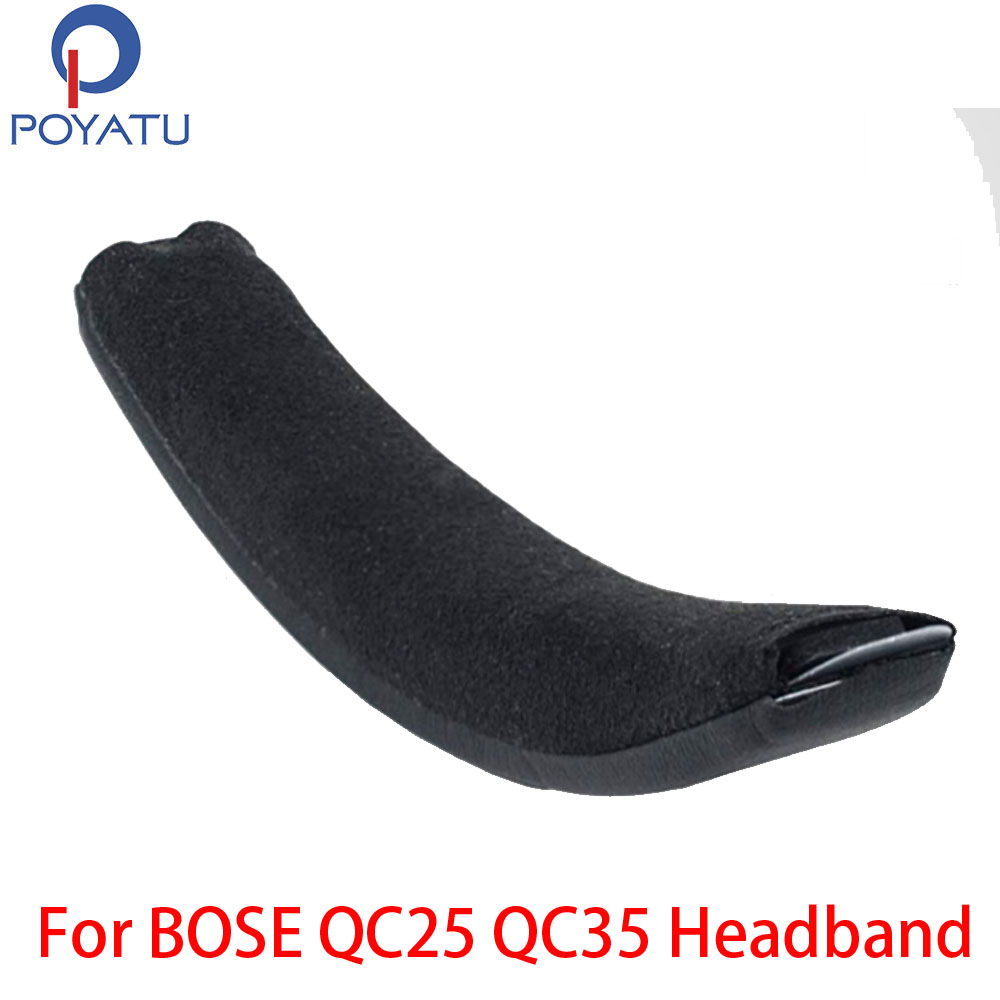 POYATU-Diadema para auriculares QC35, cojín para auriculares Bose QC35 QC25, funda de reemplazo, almohadilla para auriculares, banda para la cabeza con cremallera ► Foto 1/6