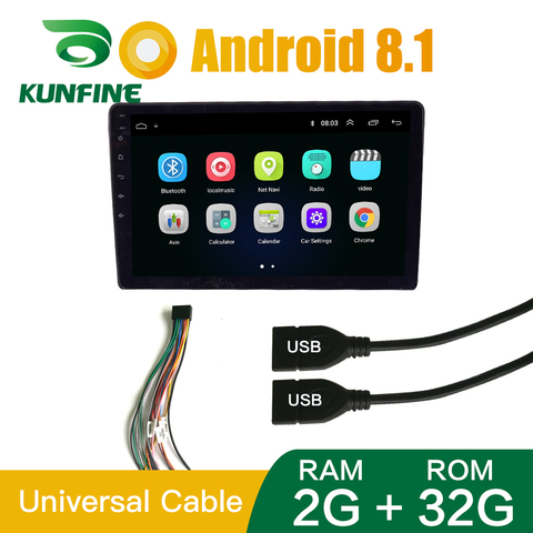 Radio Multimedia con GPS para coche, radio con reproductor de vídeo, estéreo para coche, Bluetooth, 10 pulgadas, 2GB RAM, 32GB ROM, Android 10,0 ► Foto 1/6