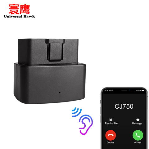 Mini OBD localizador de voz GPS con pantalla, dispositivo de seguimiento de vehículos GSM para coche, dispositivo localizador gps, aplicación IOS android No OBD2, detección de escaneo ► Foto 1/6