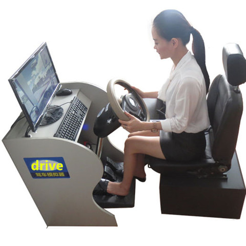 Simulador de Conducción escolar, juego de simulación de aprendizaje, volante de Camión Europeo, modelo de coche de carreras, Juegos de ordenador, software en inglés ► Foto 1/6