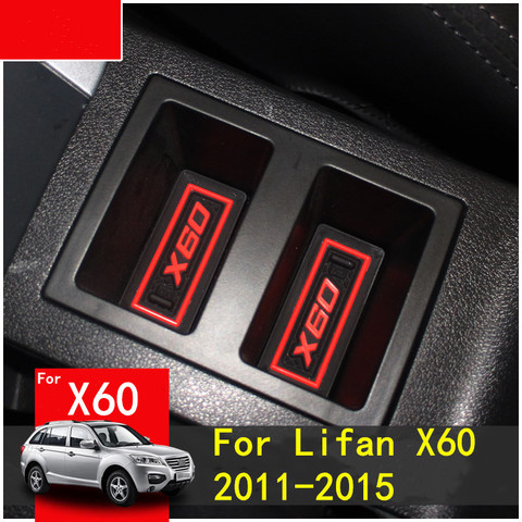 Para Lifan X60 2011-2015 3D de goma puerta Mat almohadilla ranura de taza cojín ranura Mat interior alfombrilla antideslizante coche accesorios ► Foto 1/6